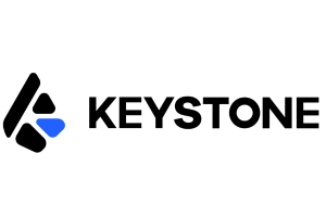 Keystone Wallet logo and image of a hardware wallet